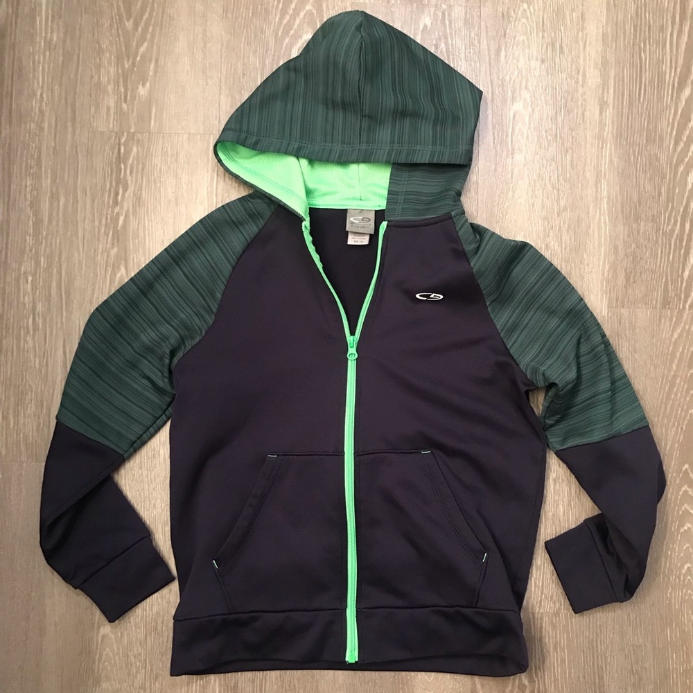 C9 CHAMPION Duo Dry‎ Two-Tone Full Zip Up Hoodie Boy’s Size Medium 8-10